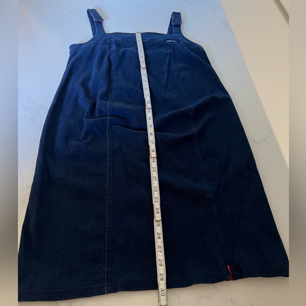 Vintage, Y2K maternity collection, fitted, stretch denim dress - Picture 12 of 16